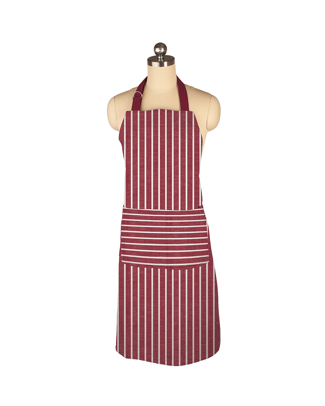 Pinstripes Chef Apron Cabernet