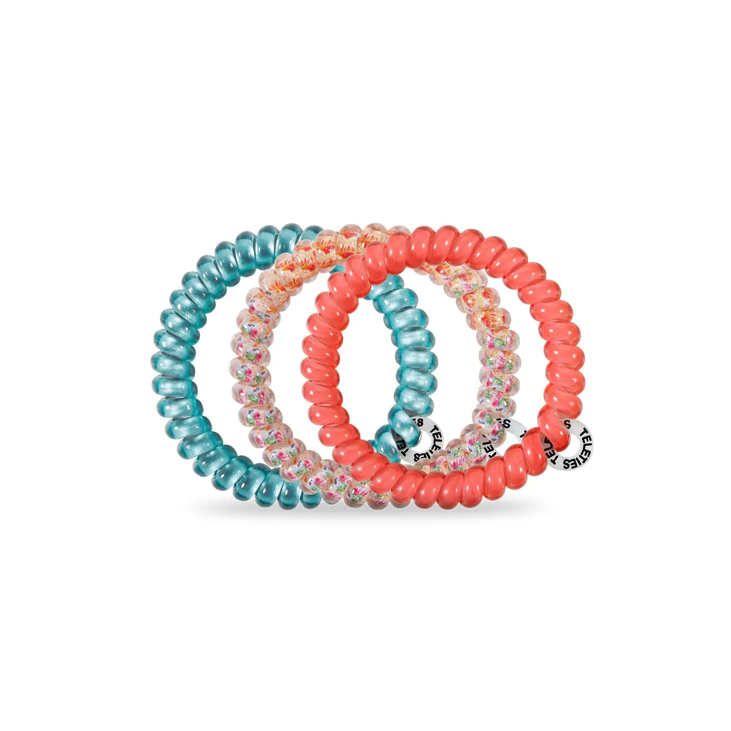 Teleties Coral Craze 3pk Hair Ties Small