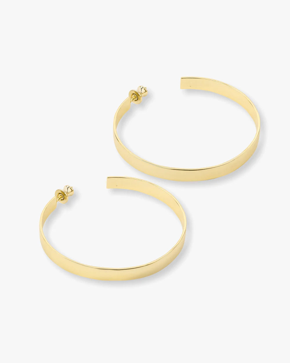 Melinda Maria Atlas Hoops 2" Gold