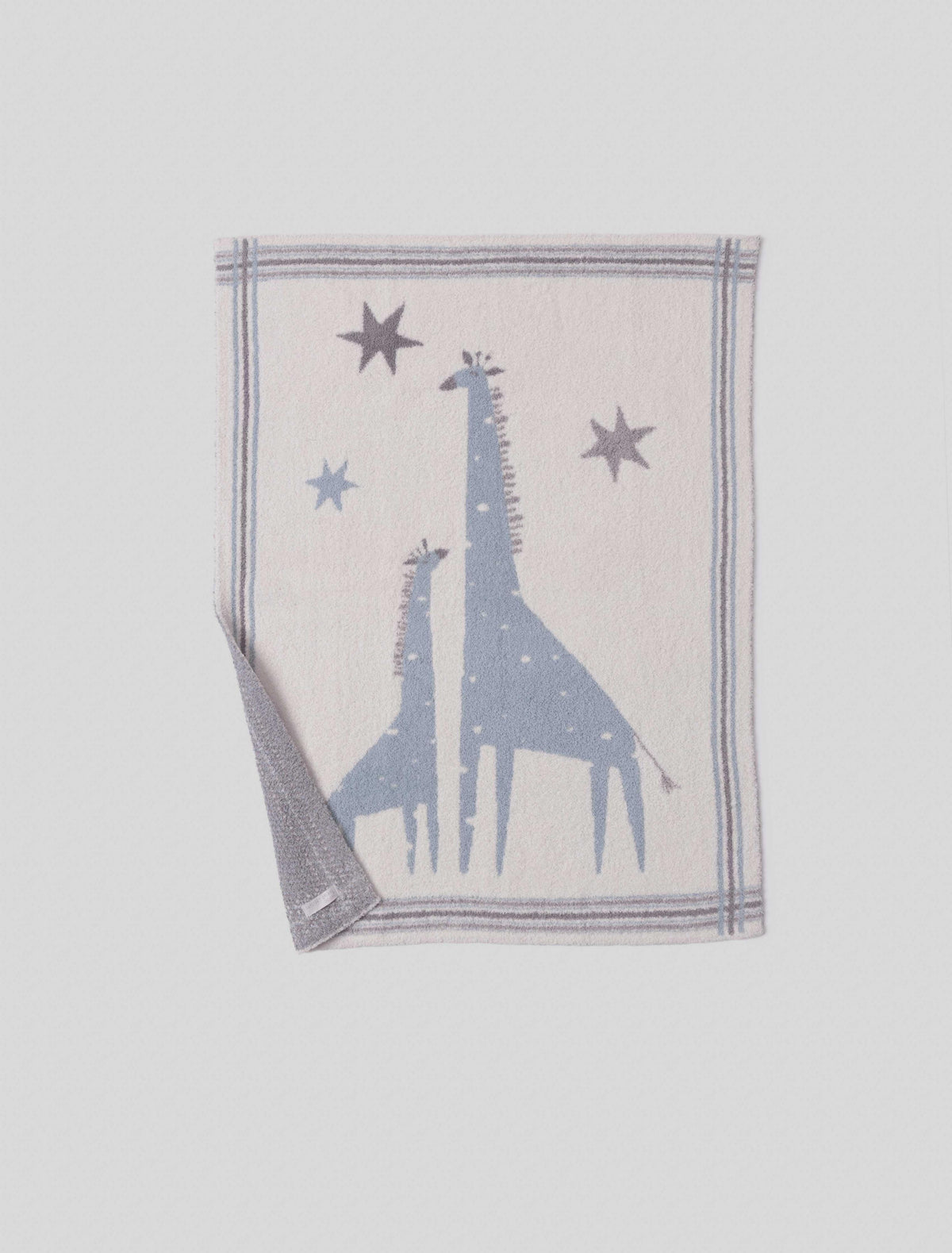 Barefoot Dreams Giraffe Stroller Blanket Raindrop Multi