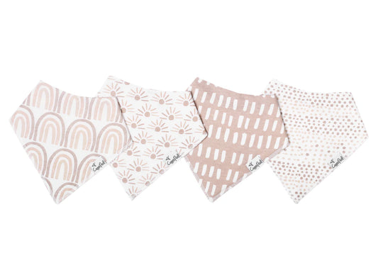 Copper Pearl Bliss Bandana Bib Set