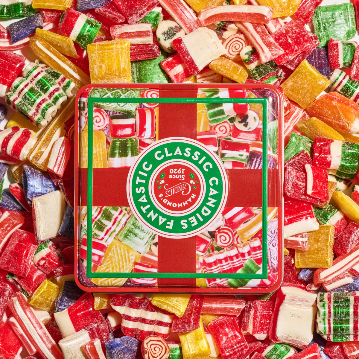 Hammond's Holiday Classics Mix Square Tin Candies