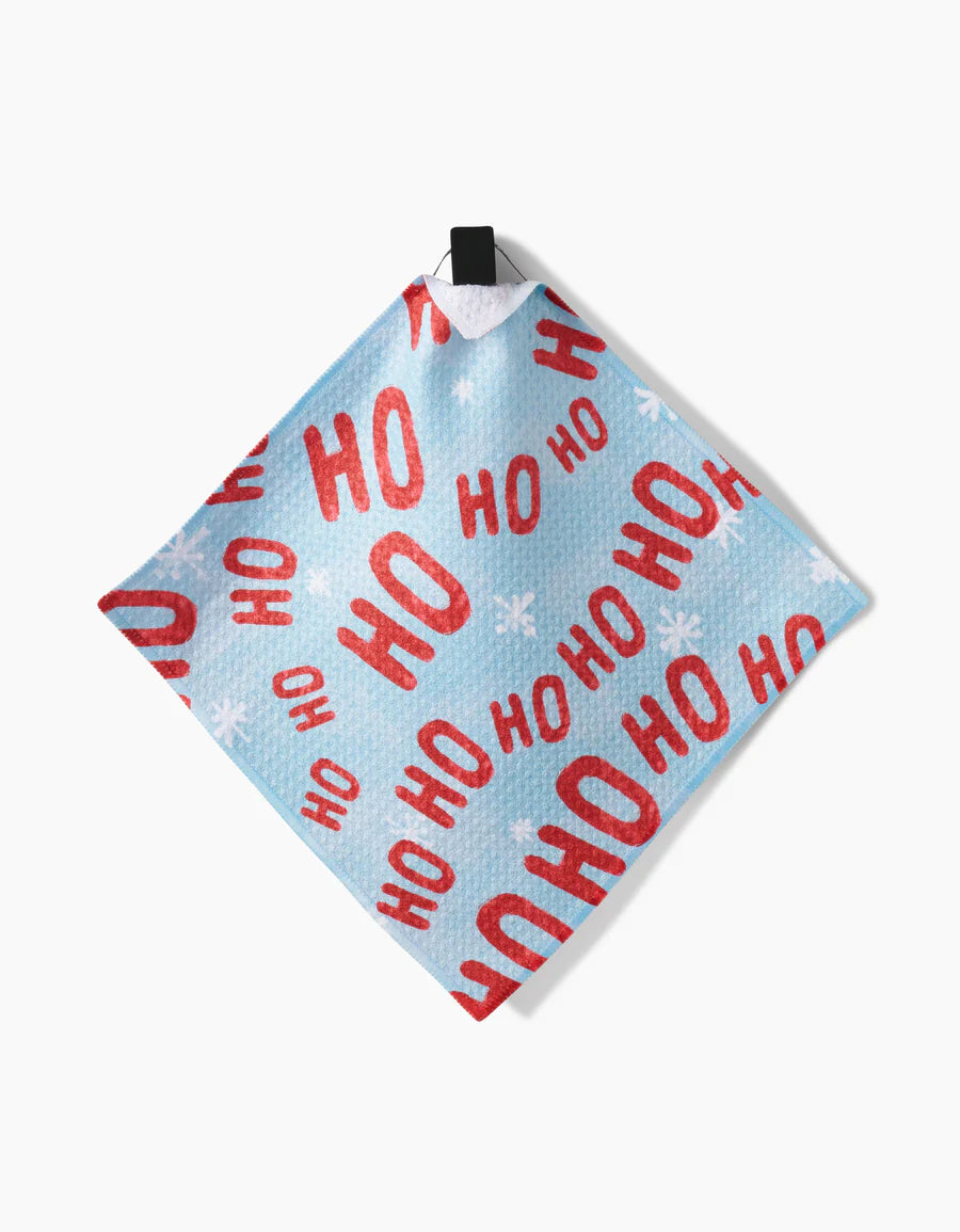 Geometry Merry Santa Claus Dish Cloths