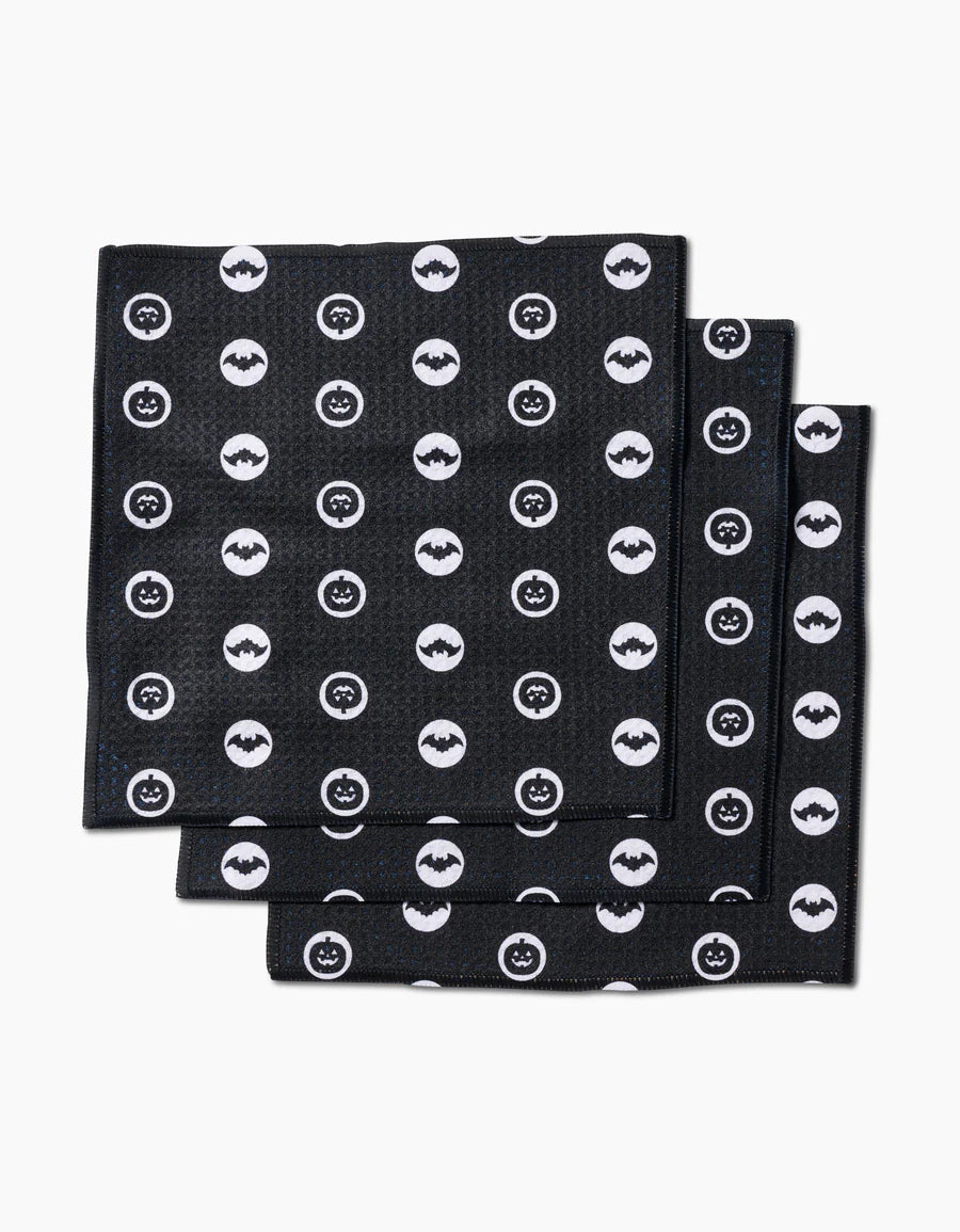 Geometry Spooky Silhouettes Dish Cloths