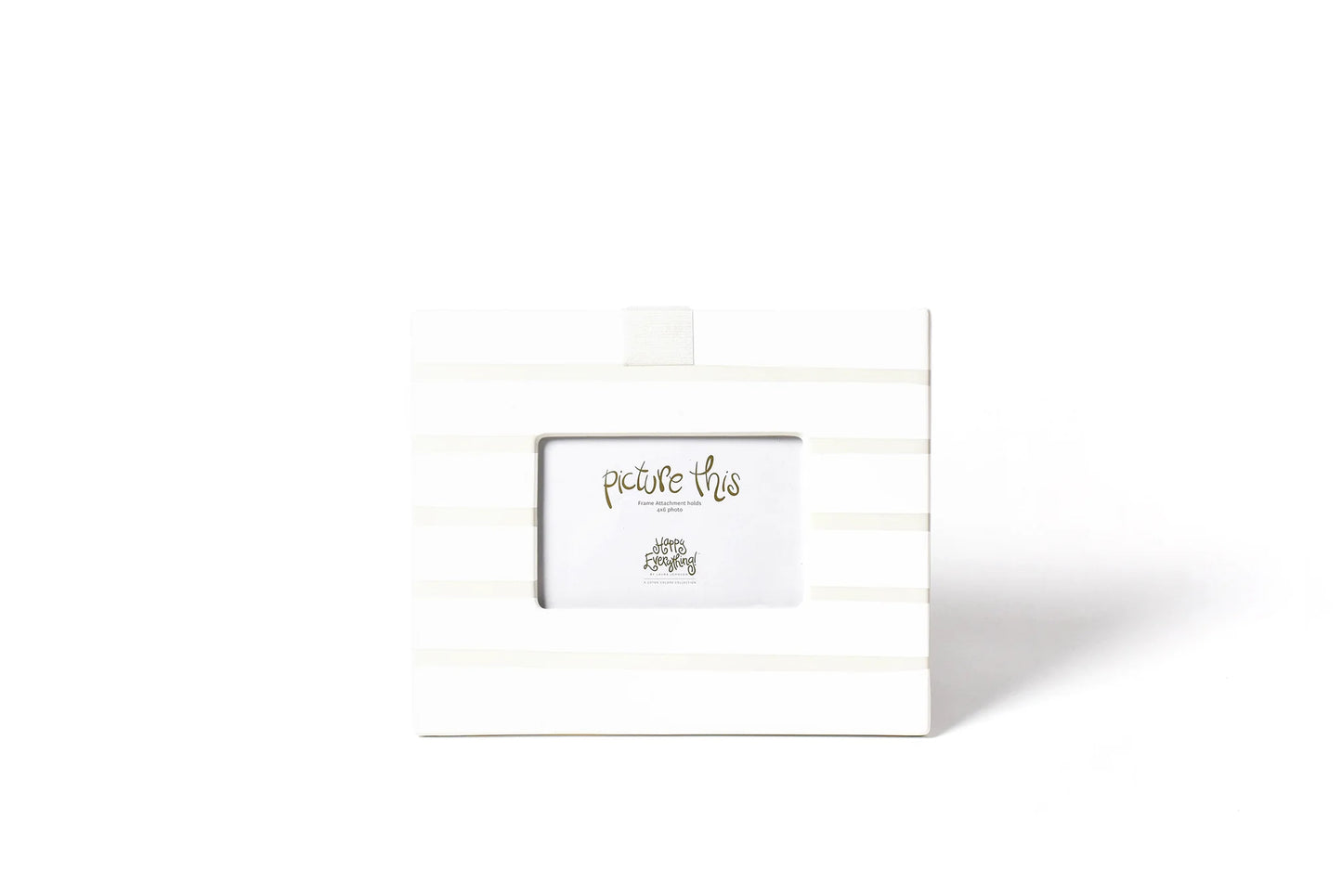 Happy Everything! White Stripe Mini Frame