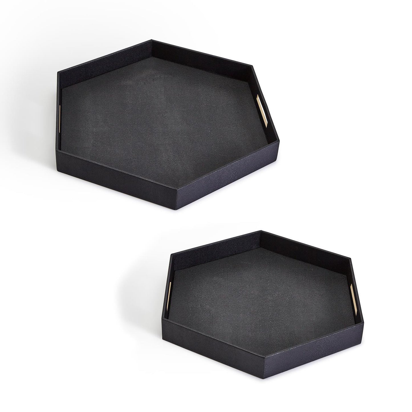 Black Hexagon Stingray Tray Small