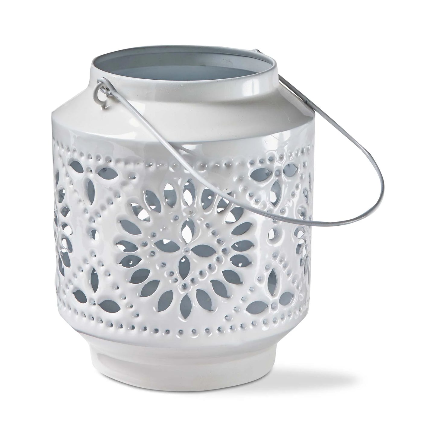 Aura Enamel White Lantern Medium