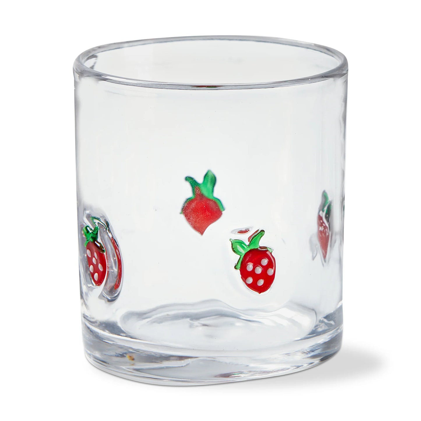 Strawberry Double Old Fashion Glass