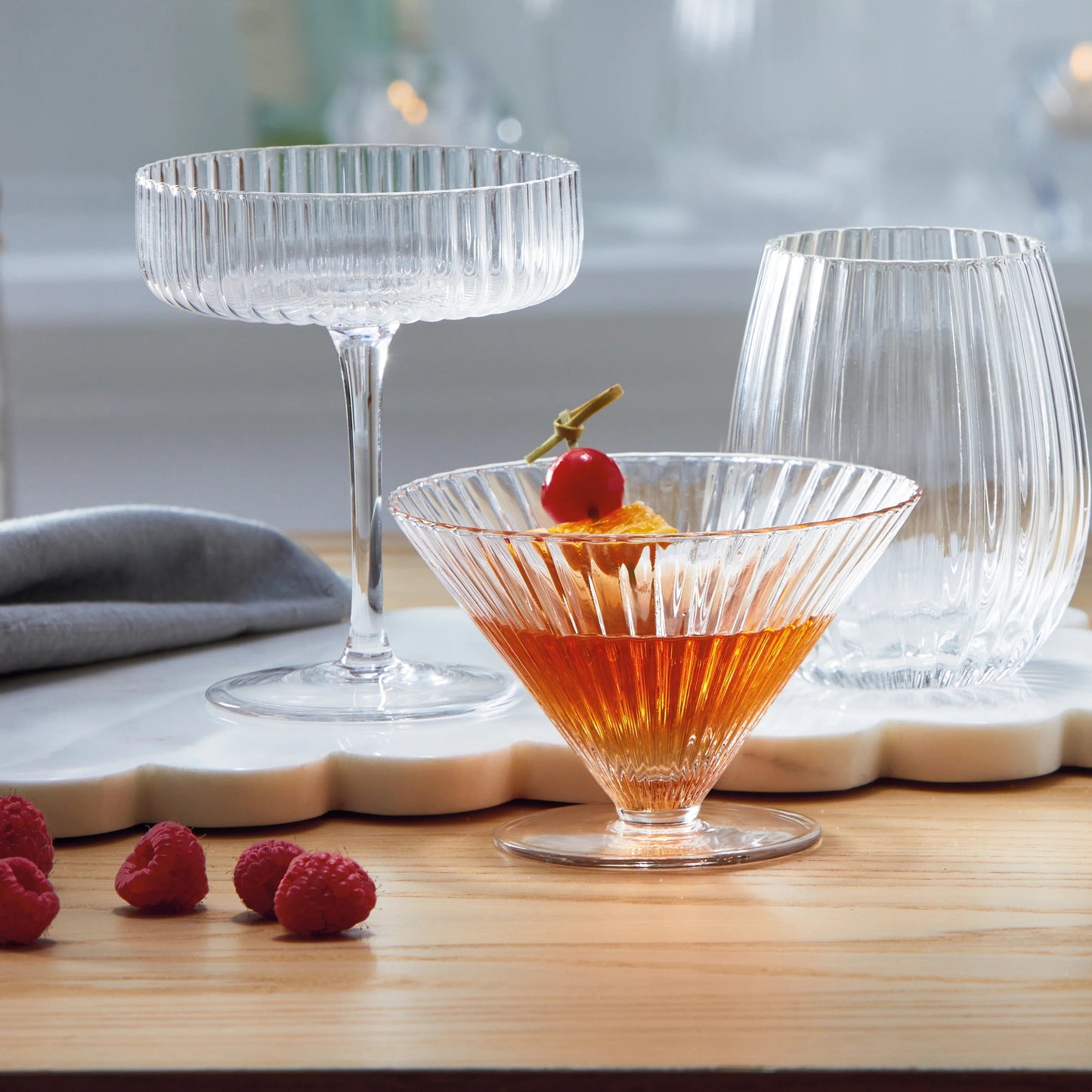 Harper Stemless Martini Glass