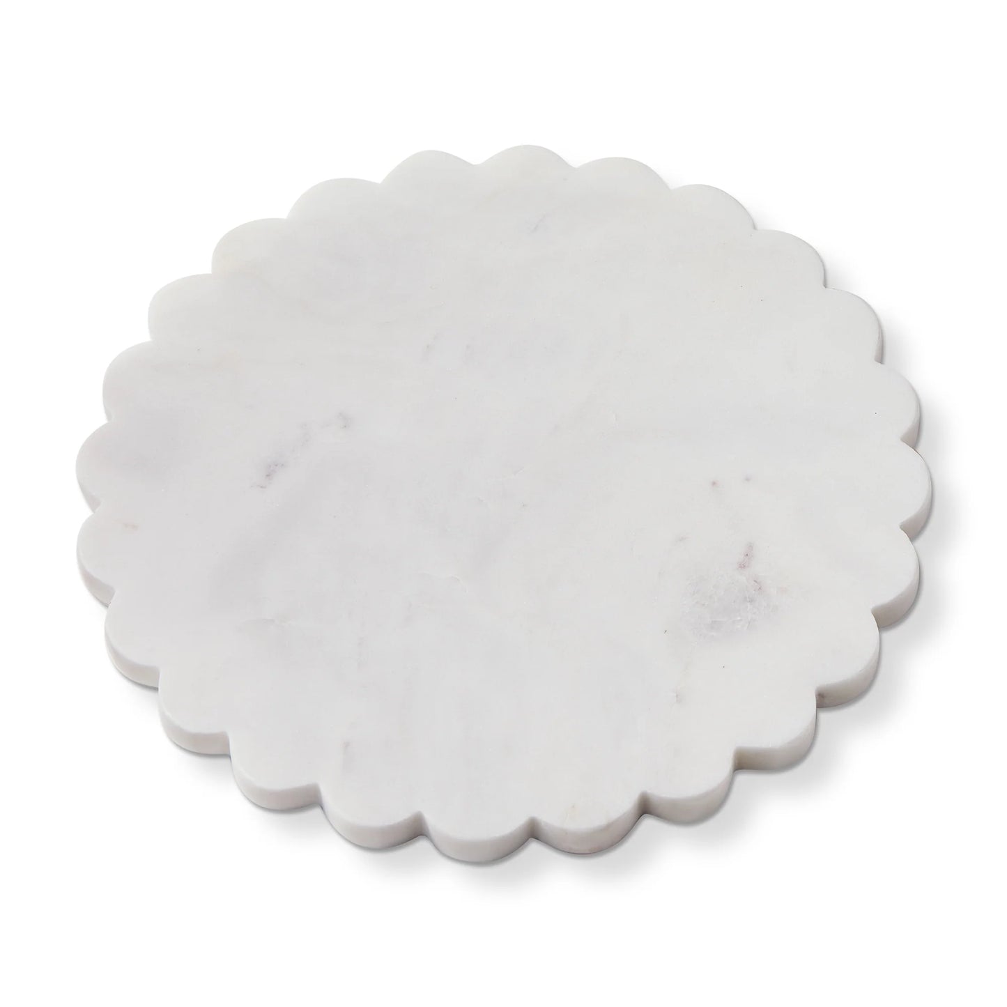 Scalloped Round Marble Board