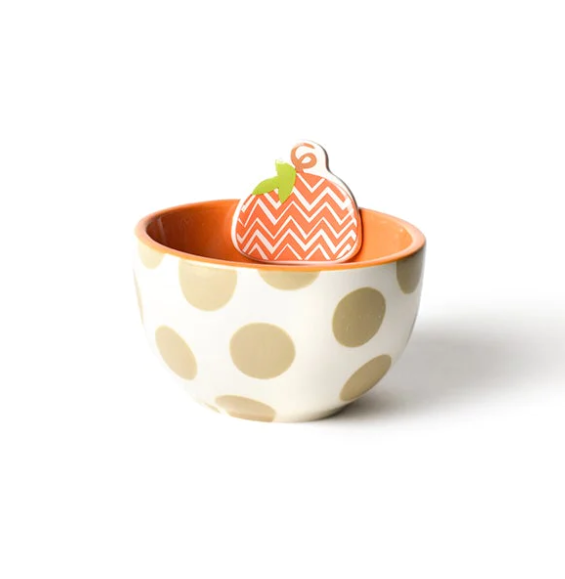 Happy Everything! Chevron Pumpkin Embellishment Bowl SALE