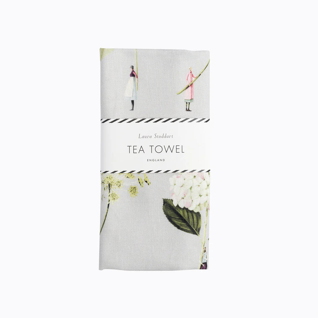 Hester & Cook In Bloom Green Flowers Tea Towel