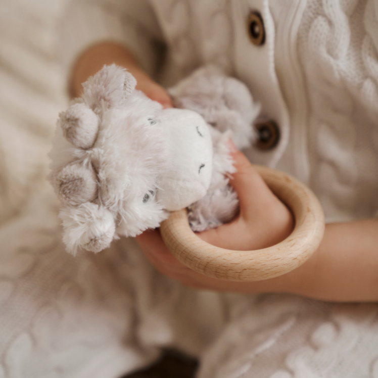 Elegant Baby Giraffe Plush Ring Rattle