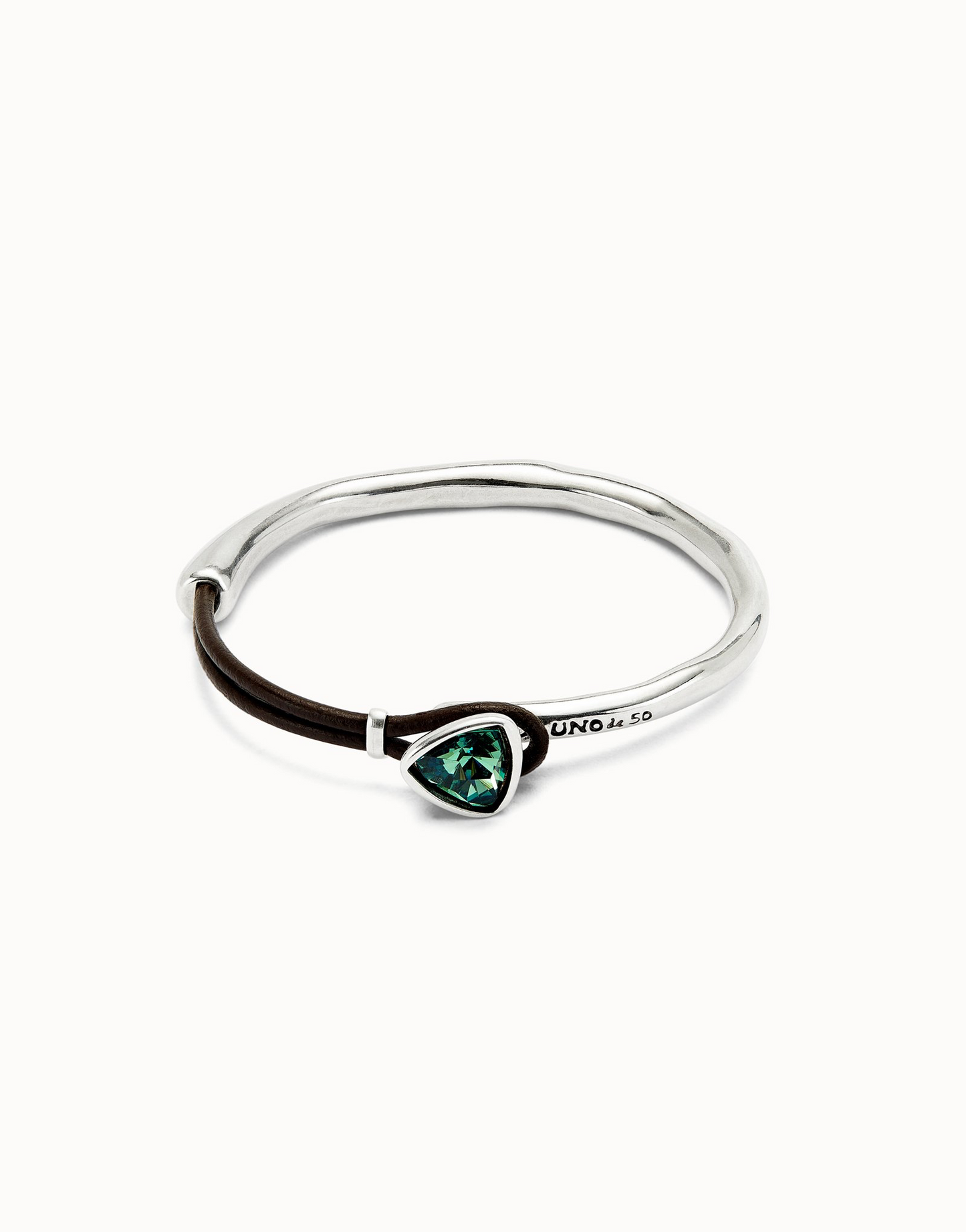 UNO de50 Ser Camaleonica Silver Green Bracelet