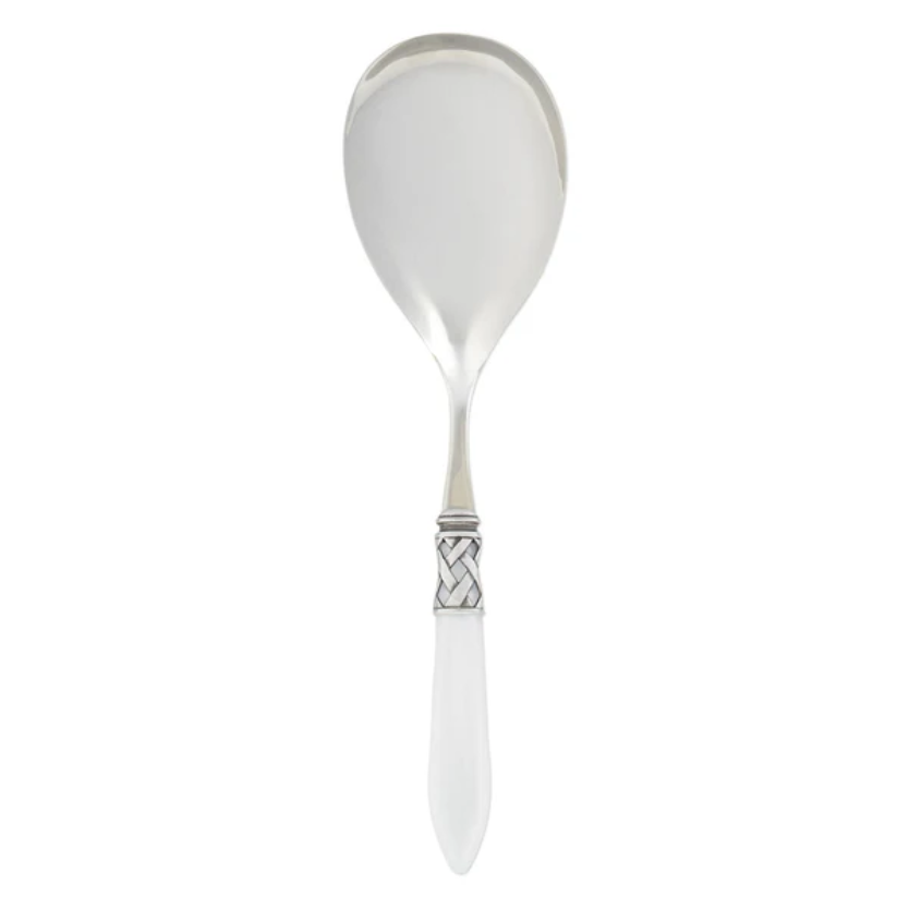 Vietri Aladdin Antique White Serving Spoon