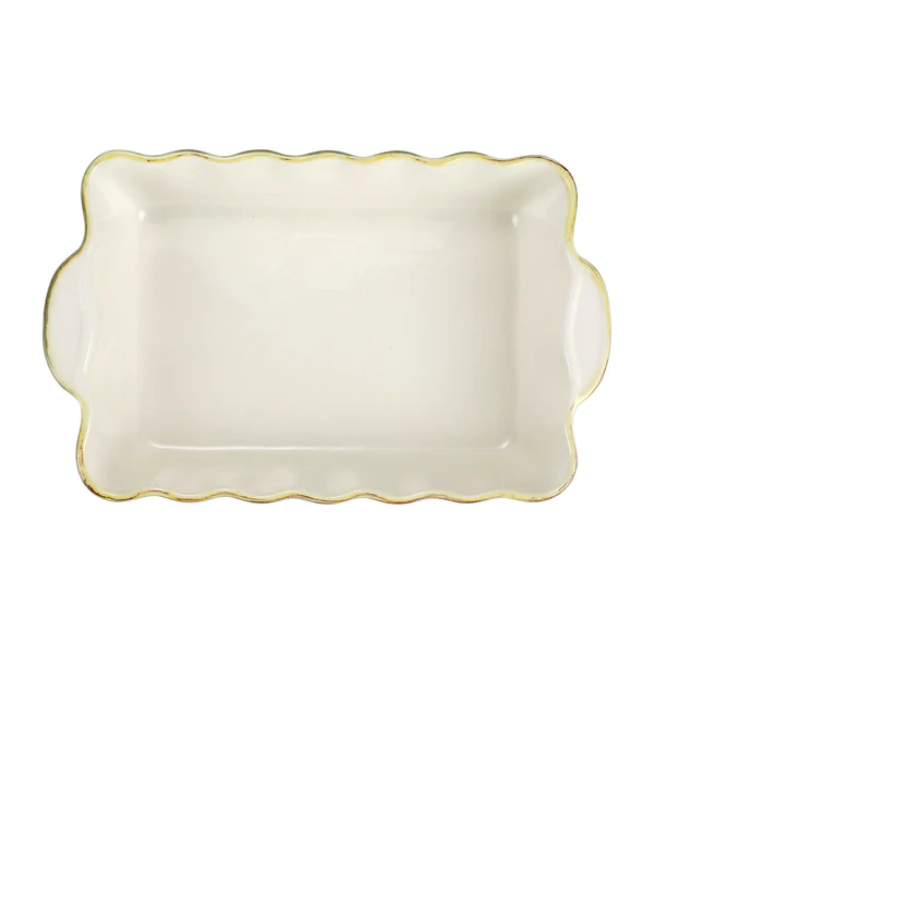 Vietri Italian Bakers Aqua Medium Rectangular Baker