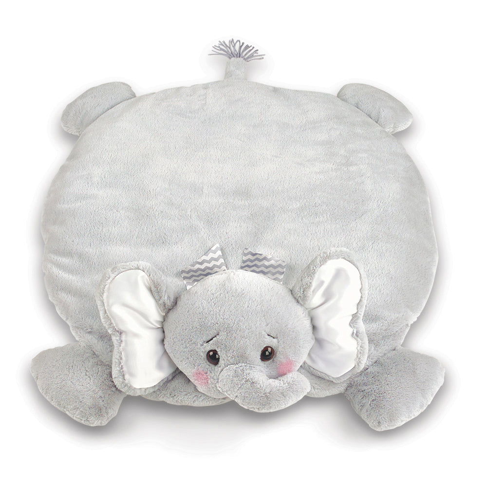 Bearington Baby Lil' Spout Gray Elephant Belly Blanket