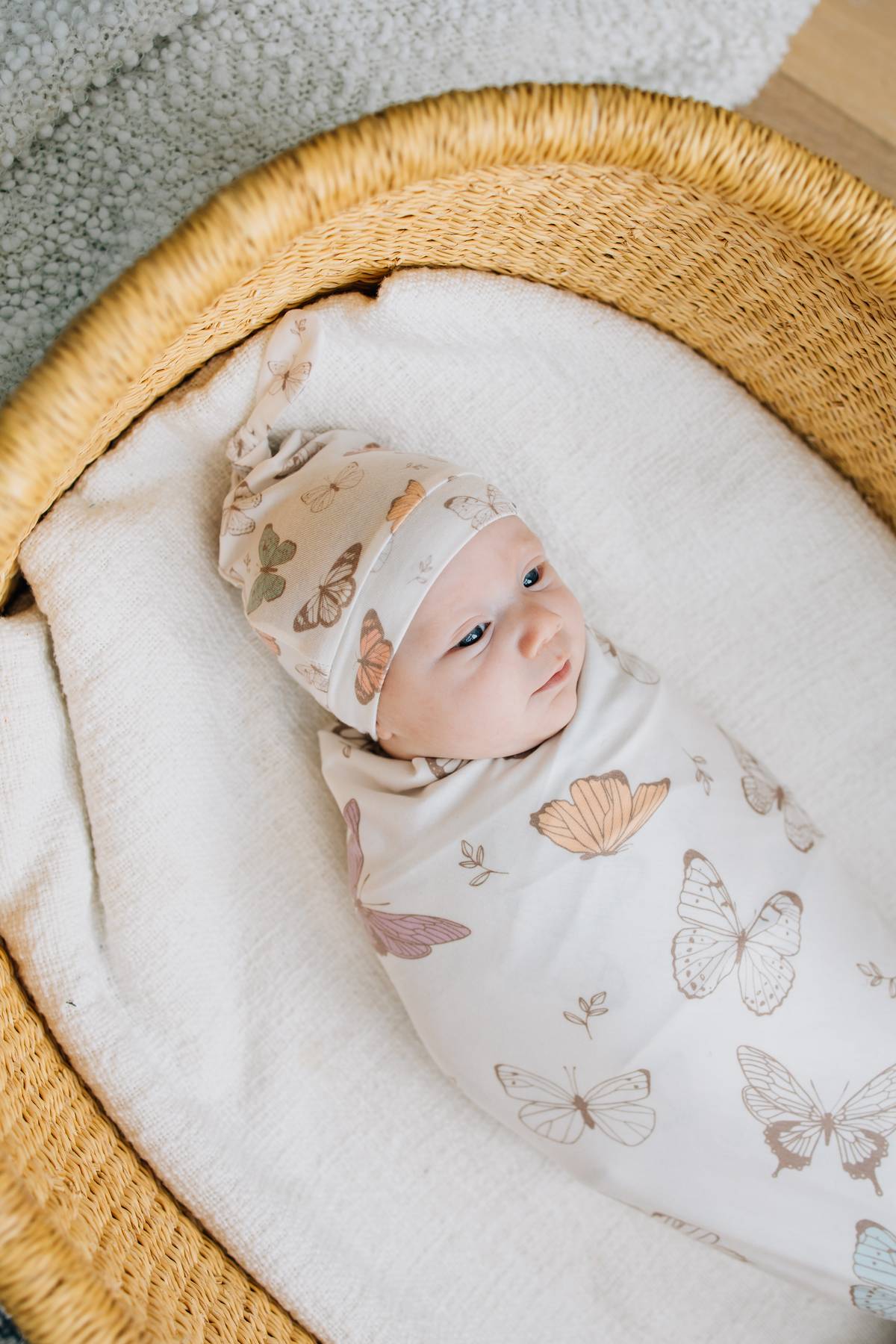 Copper Pearl Luna Top Knot Hat 0-4mo