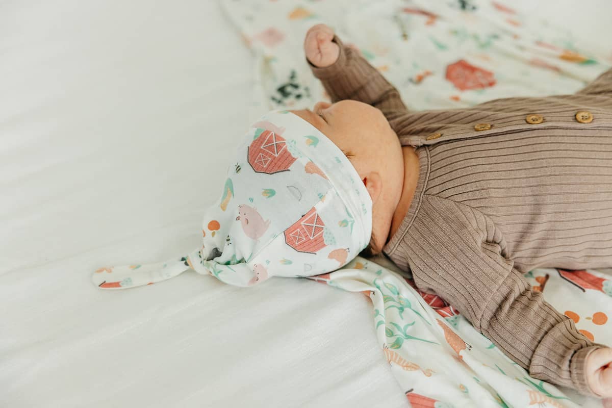 Copper Pearl Farmstead Top Knot Hat 0-4mo