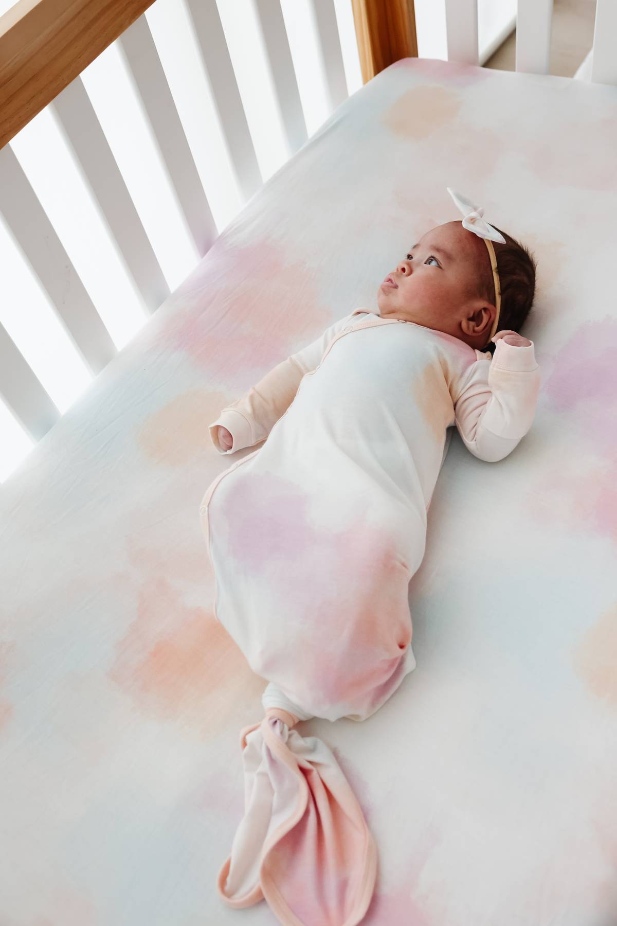 Copper Pearl Nova Newborn Knotted Gown