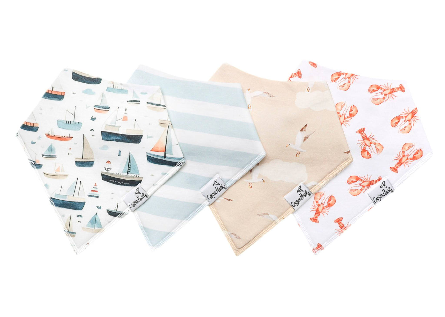 Copper Pearl Fischer Bandana Bib Set