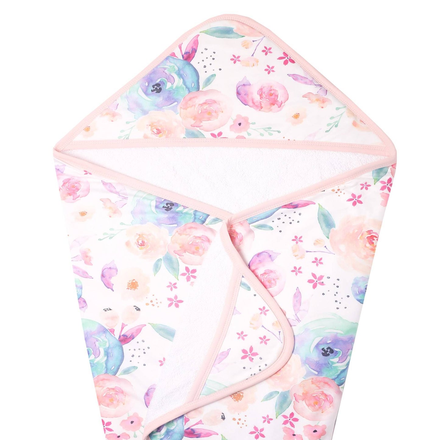Copper Pearl Bloom Knit Hooded Towel