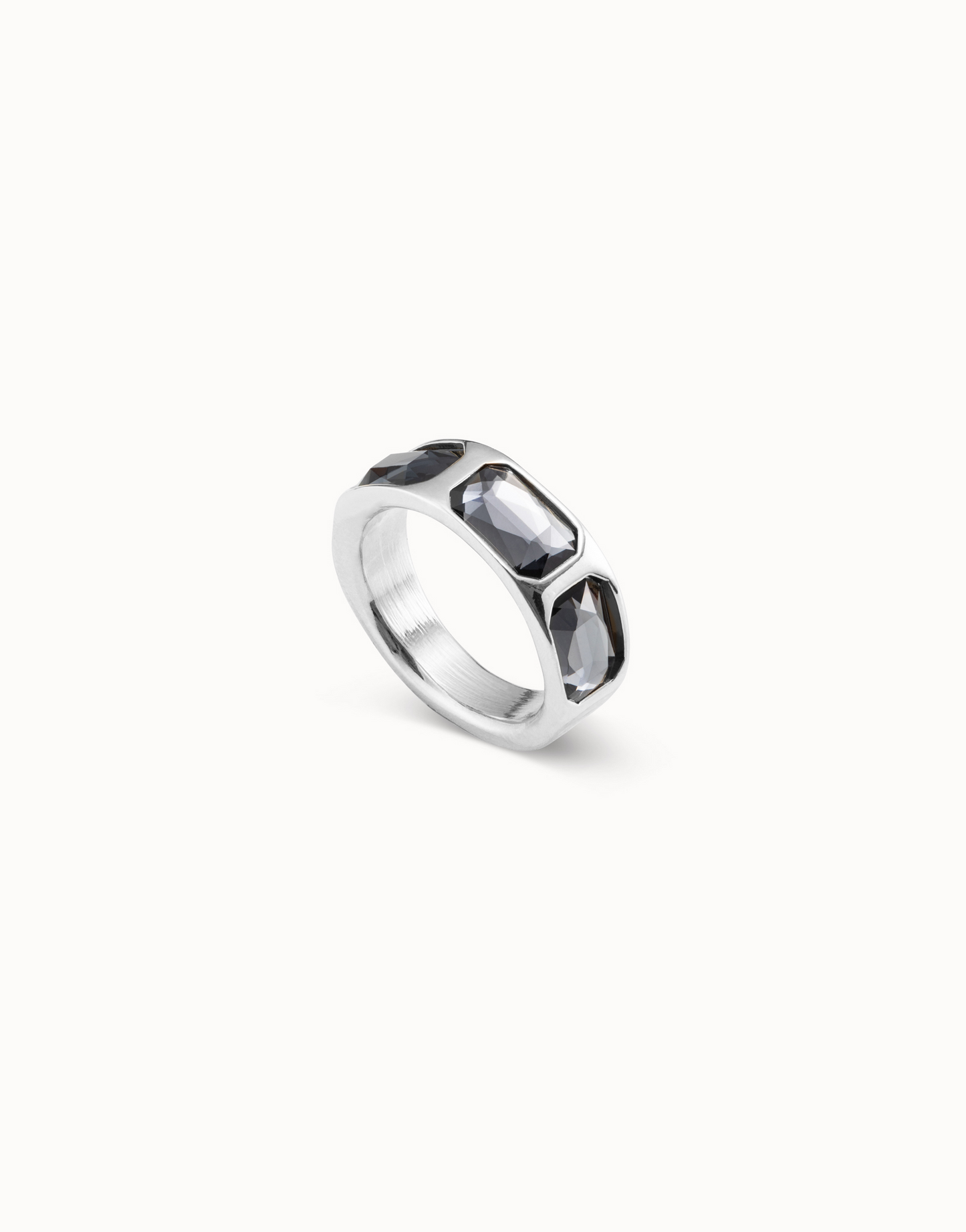 UNO de 50 The Guardian Silver Gray Ring