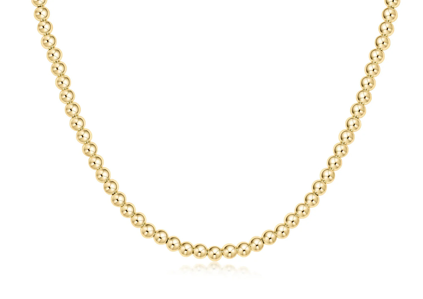 eNewton 15" Choker Classic Gold 4mm Bead