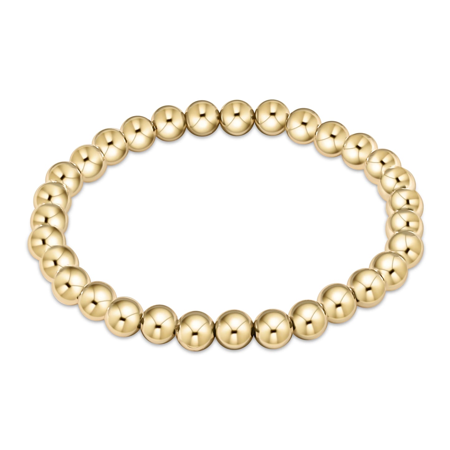 eNewton Classic Gold 6mm Bead Bracelet