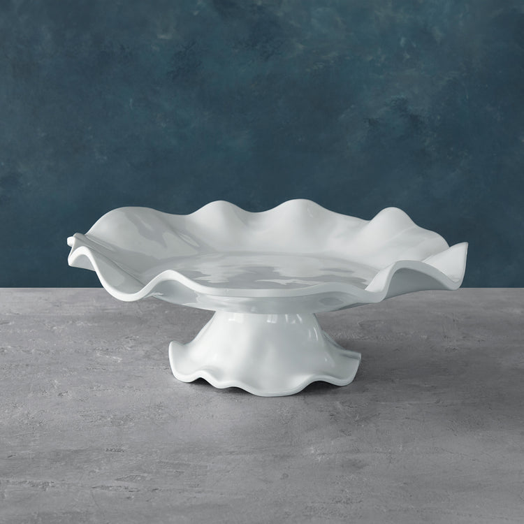 Beatriz Ball Vida Havana Pedestal Cake Plate- White