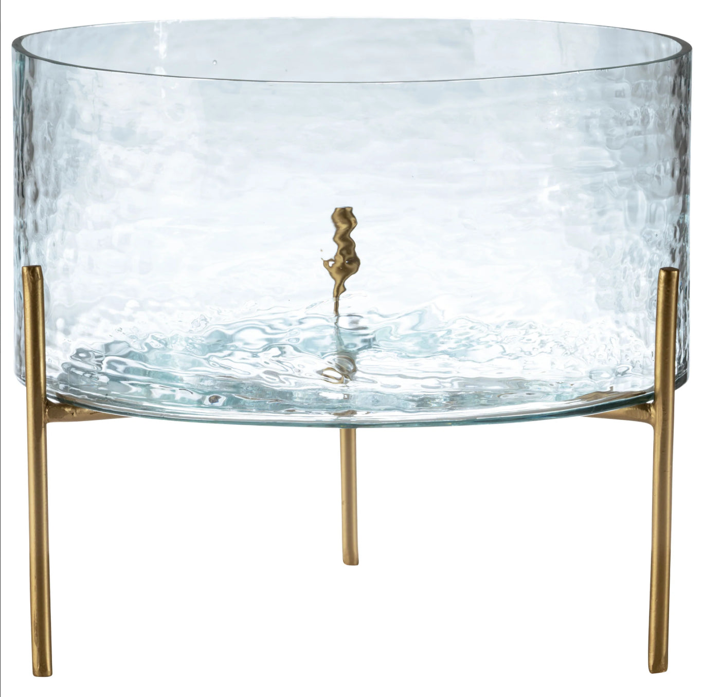 Karma Riley Hammered Glass Hurricane