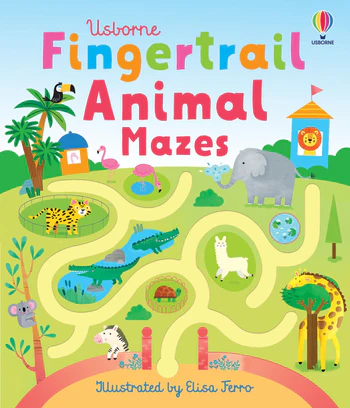 Usborne Fingertrail Animal Mazes Book