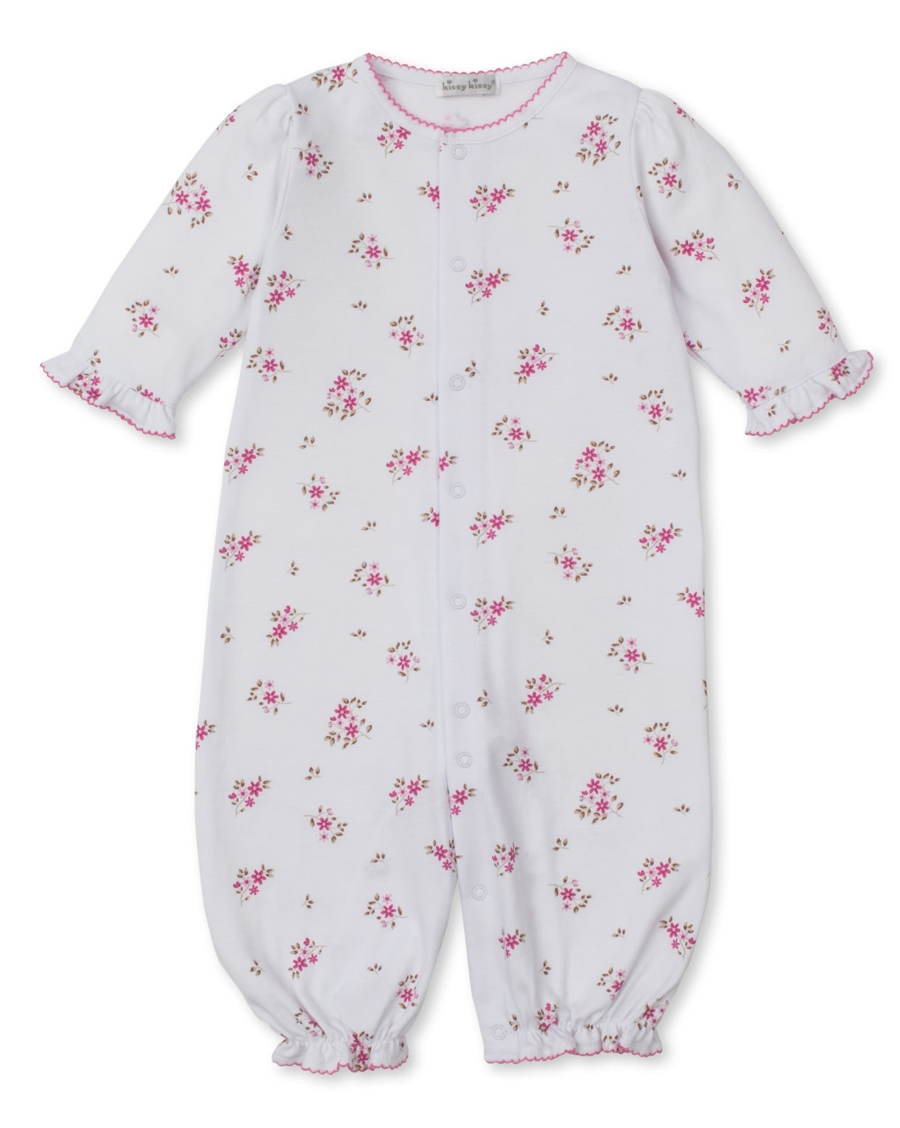 Kissy Kissy Tiny Blossoms Convertible Gown NB