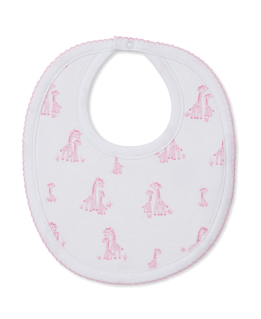 Kissy Kissy Bib Giraffe Grace Pink