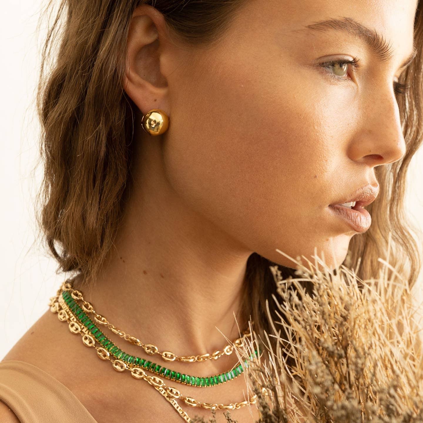 Sahira Shayna Baguette Necklace