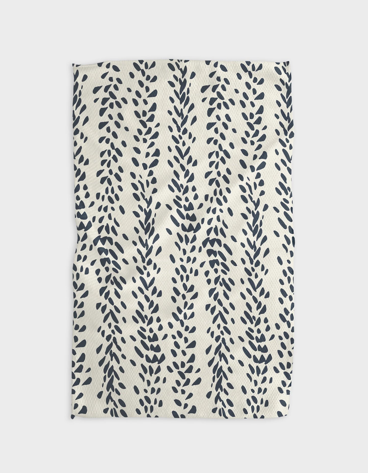 Geometry Reeds Printed- Midnight Tea Towel