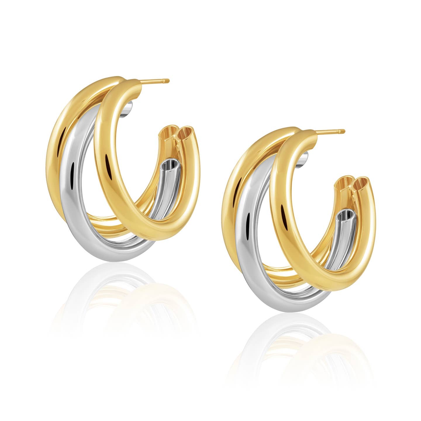 Sahira Lexi Tri Hoop Earrings