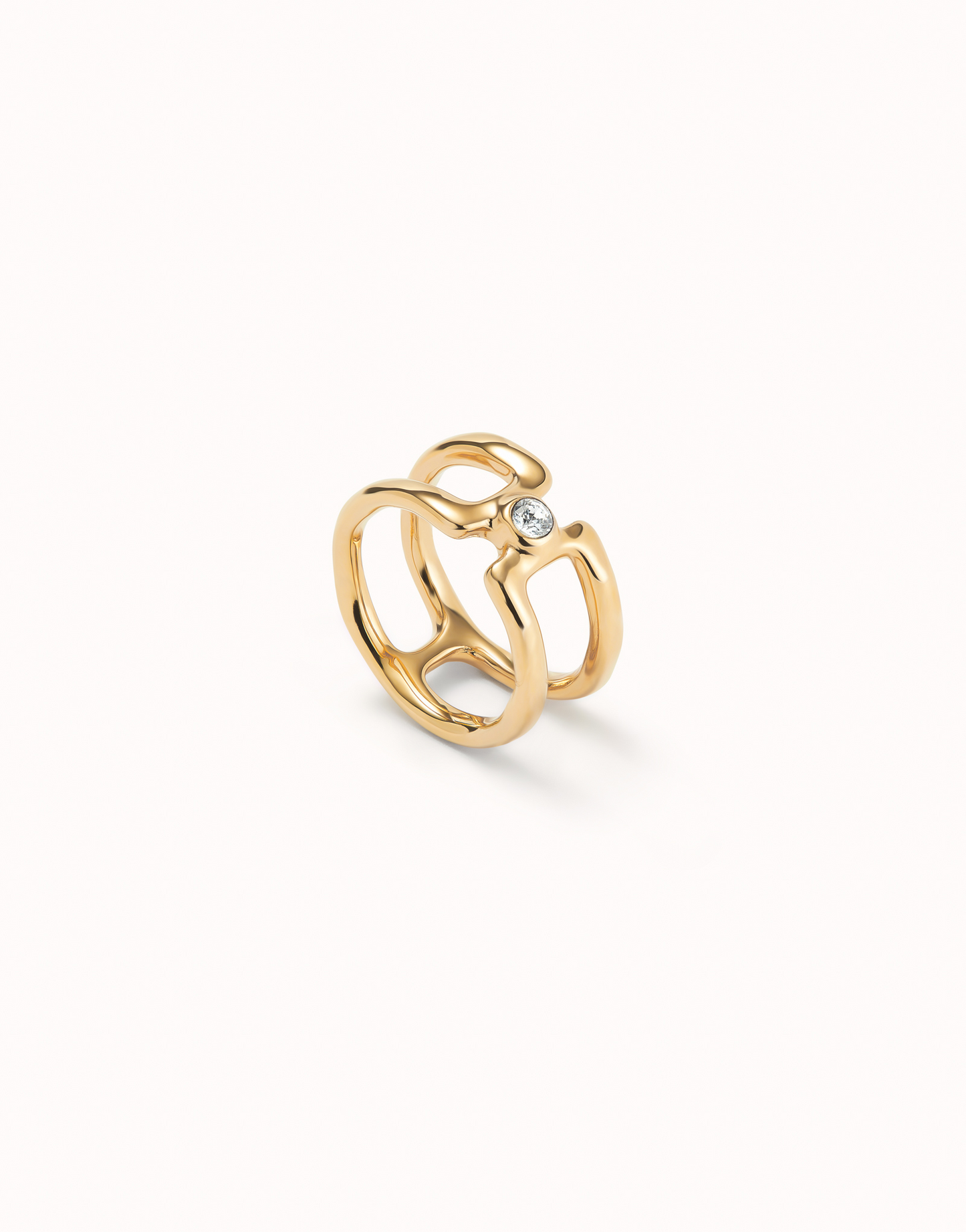 UNO de 50 Ser Indomitable Gold Ring
