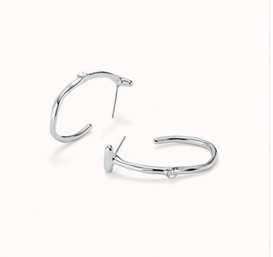 UNO de 50 Ser Indomitable Silver Earrings