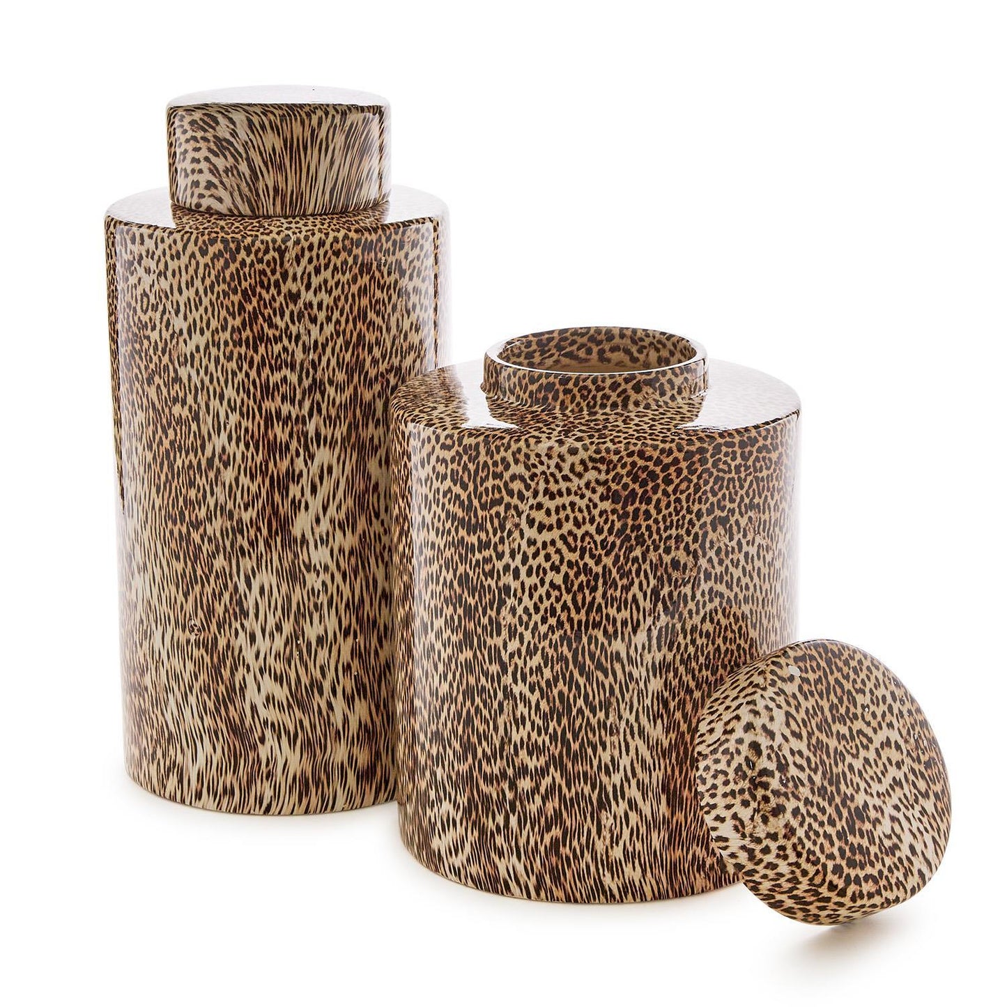 Leopard Print Jar Large