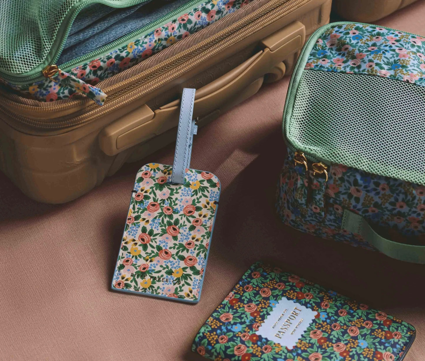 Rifle Paper Rosa Luggage Tag