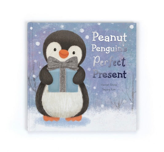 Jellycat Peanut Penguin's Perfect Present Book