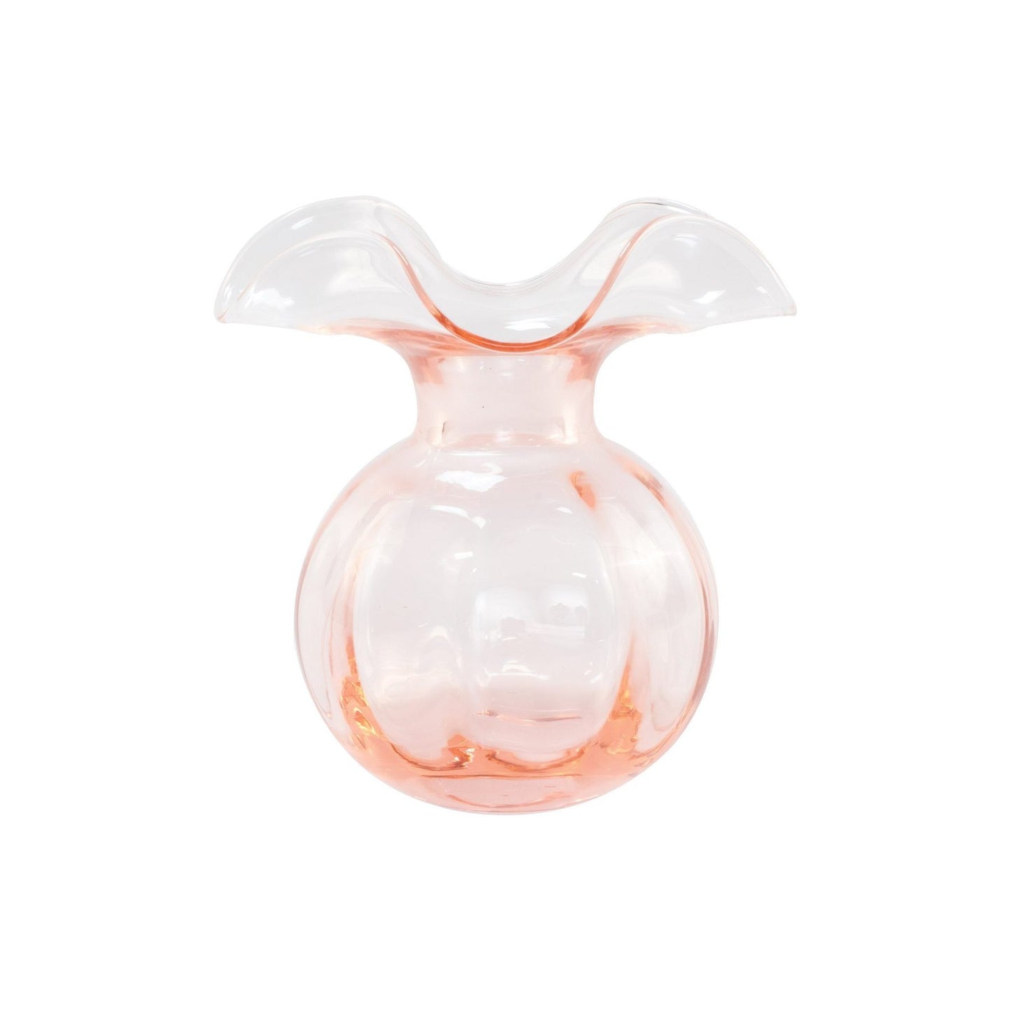 Vietri Hibiscus Pink Fluted Bud Vase