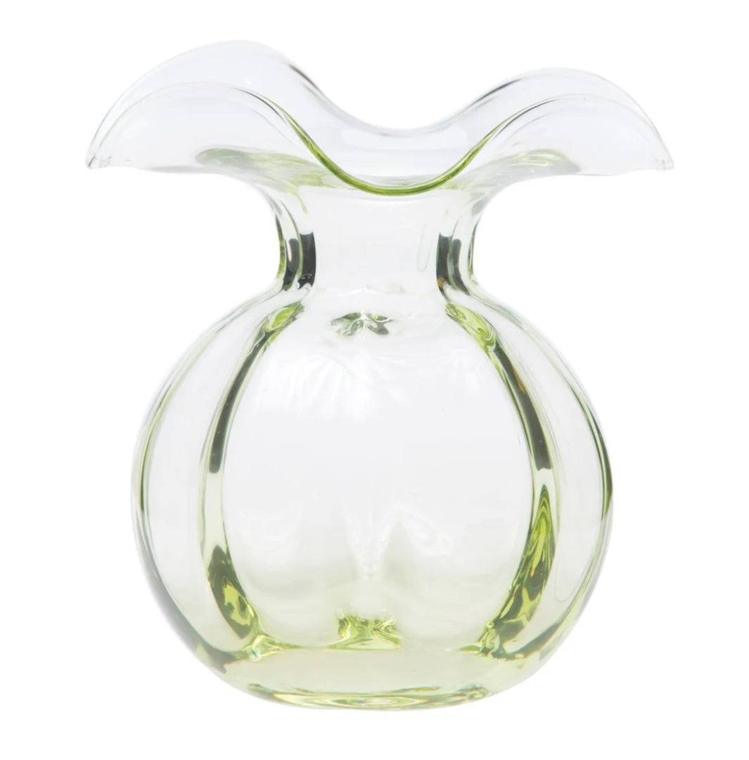 Vietri Green Medium Hibiscus Fluted Vase