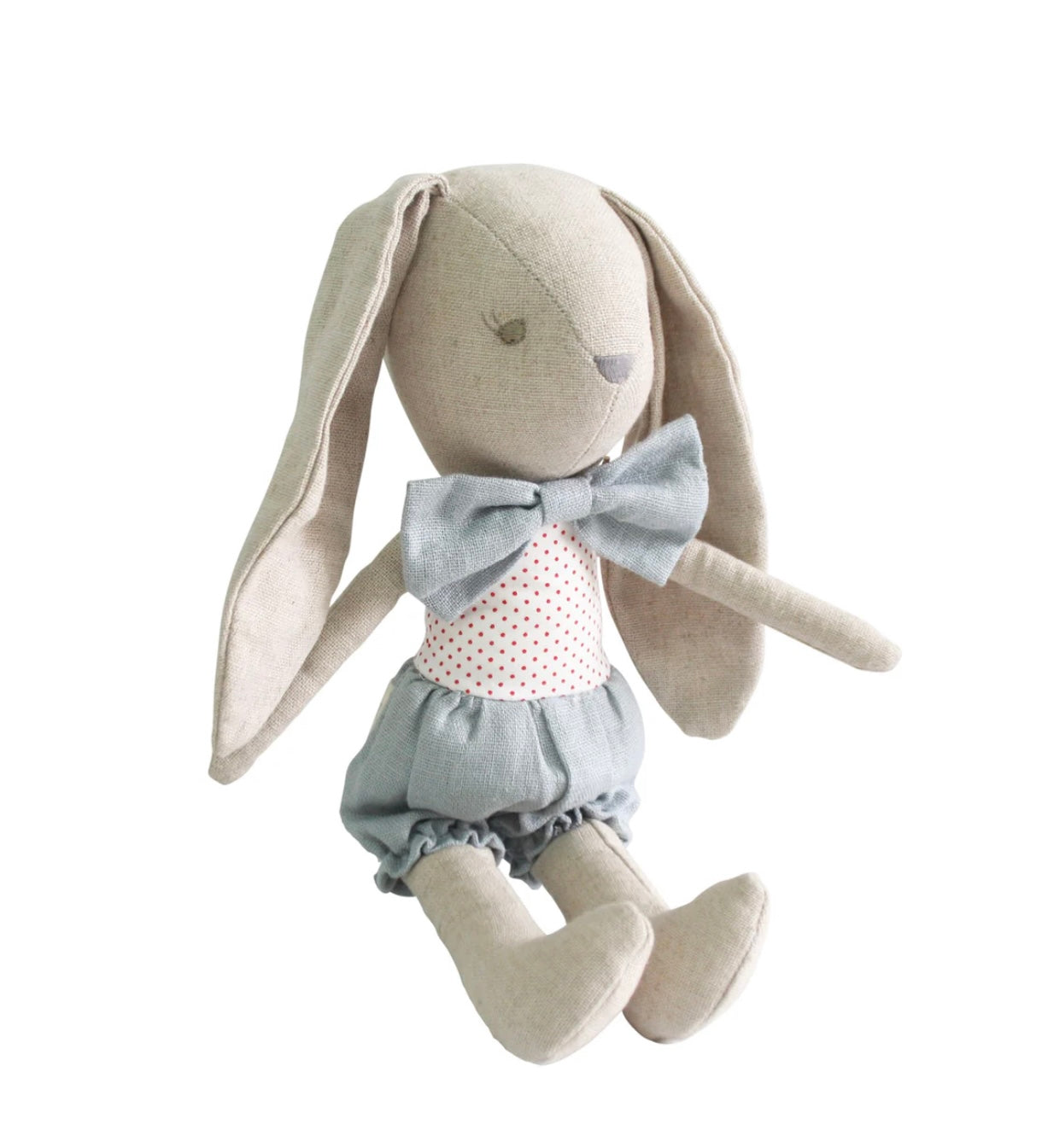 Alimrose Baby Boy Bunny Grey/Red