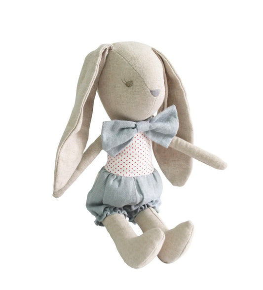 Alimrose Baby Boy Bunny Grey/Red