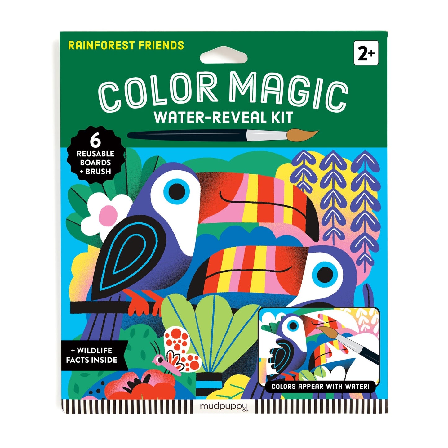 Rainforest Friends Color Magic Water Reveal Kit