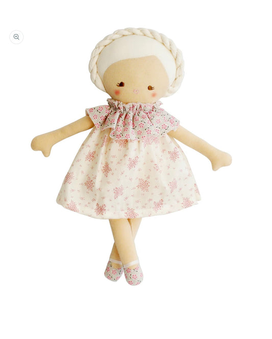 Alimrose Baby Coco Doll Ivory Floral