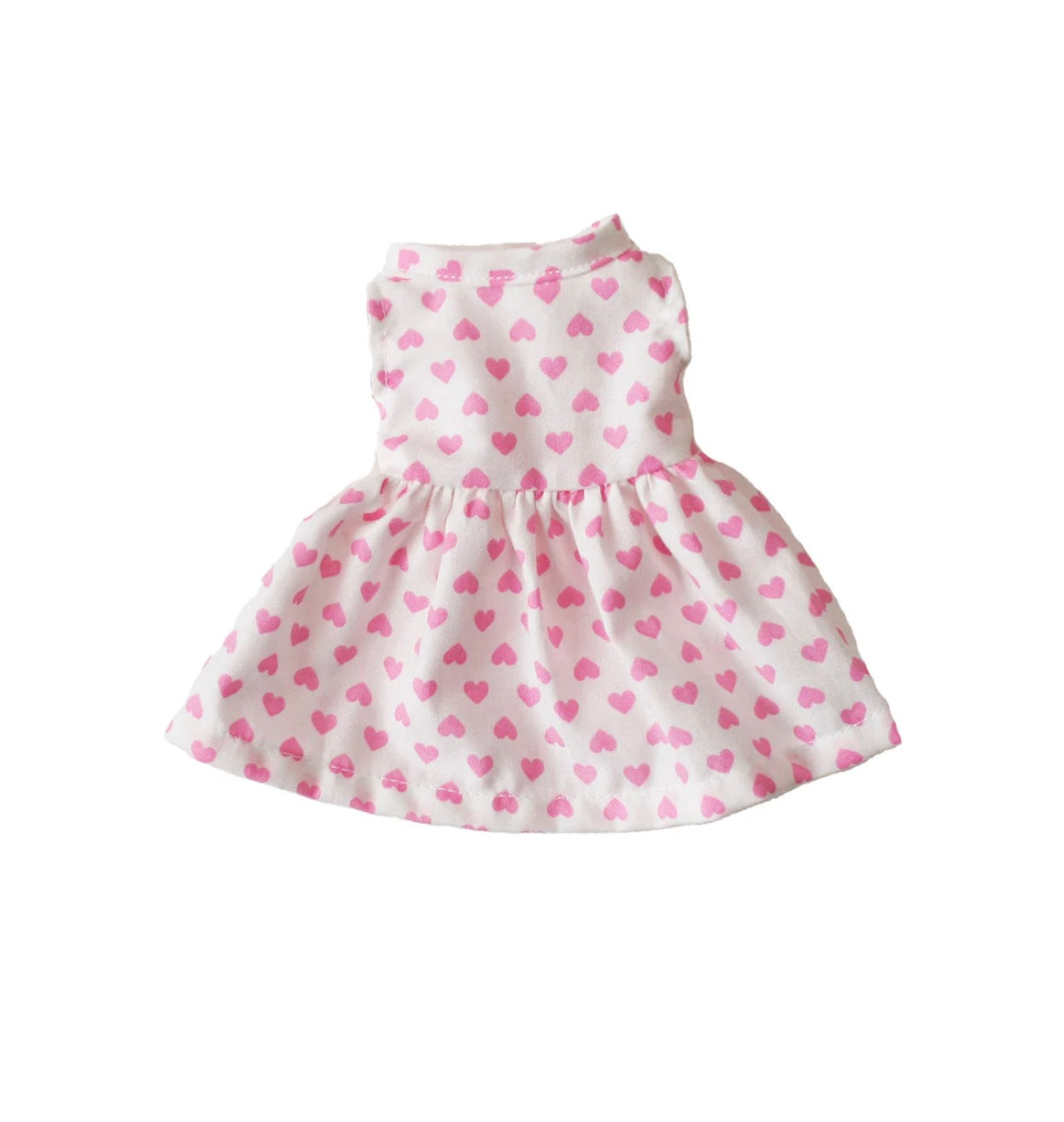 Alimrose Small Doll Pink Hearts Dress