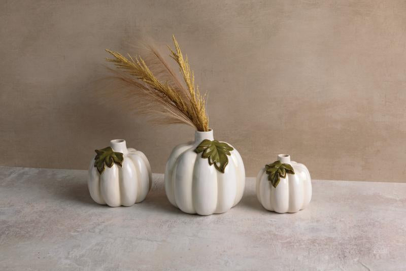 Ceramic Pumpkin Bud Vase LARGE